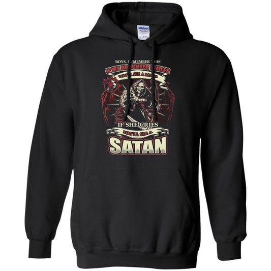 Boys Remember This If My Daughter Smiles You Will See A Santa If She Cries You Will See A Satan Black