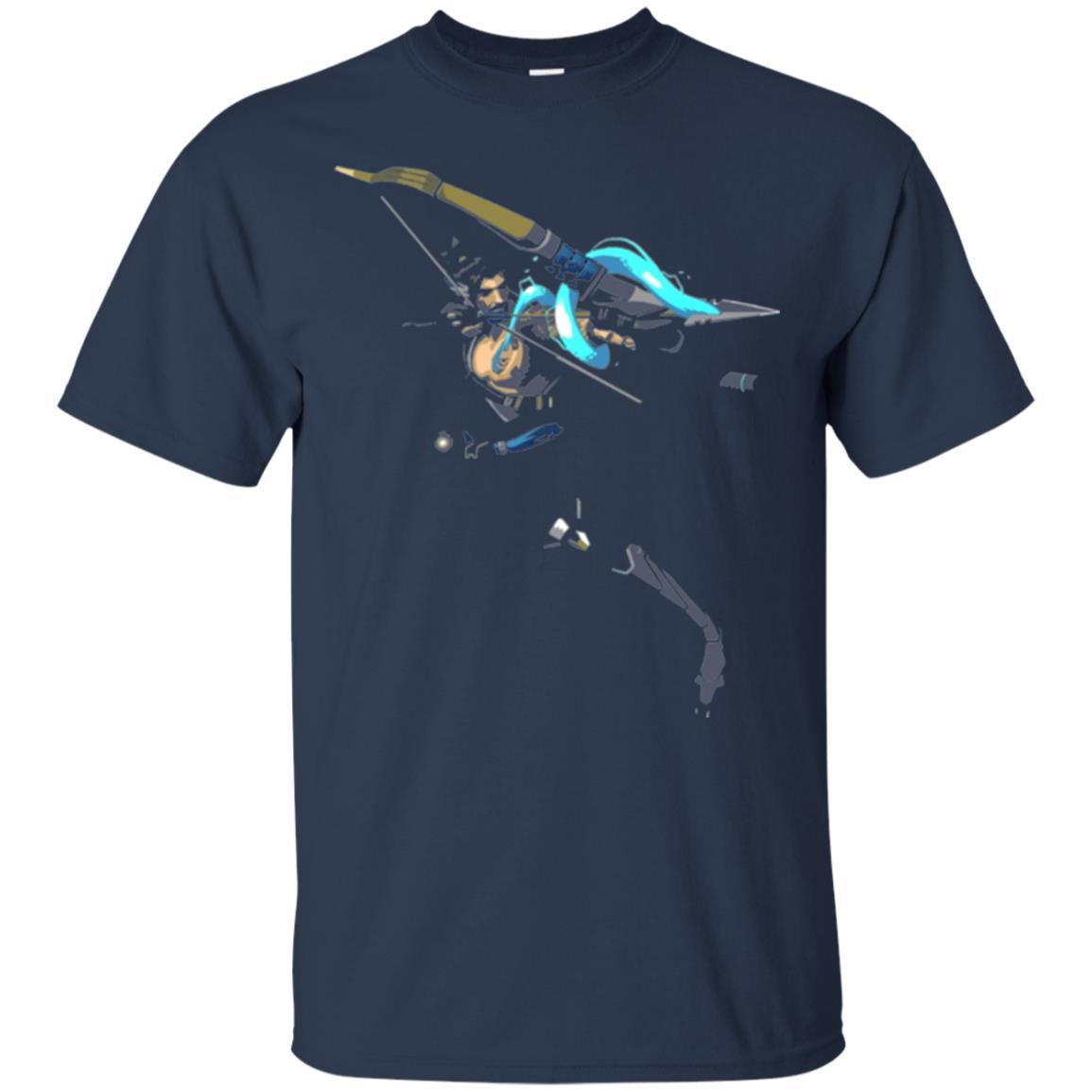 Overwatch Hanzo Dragonstrike Spray T-shirt Navy