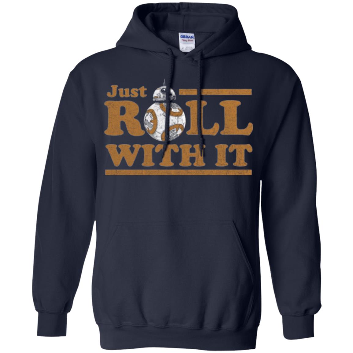 Movie T-shirt Just Roll With You Navy