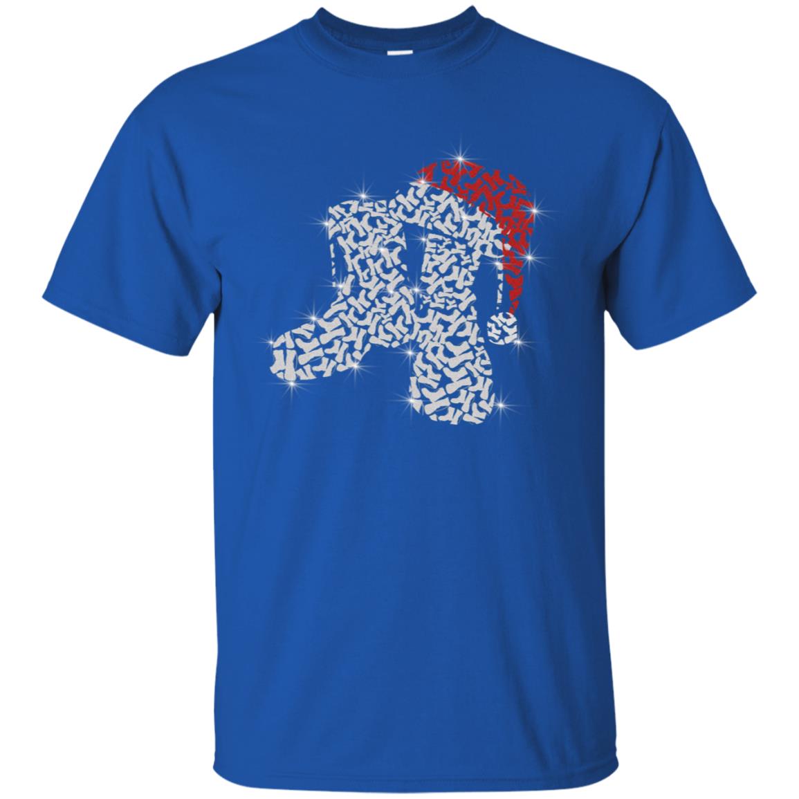 Veteran Boot With Santa Hat Merry Christmas Gift Shirt For Mens Womens Royal