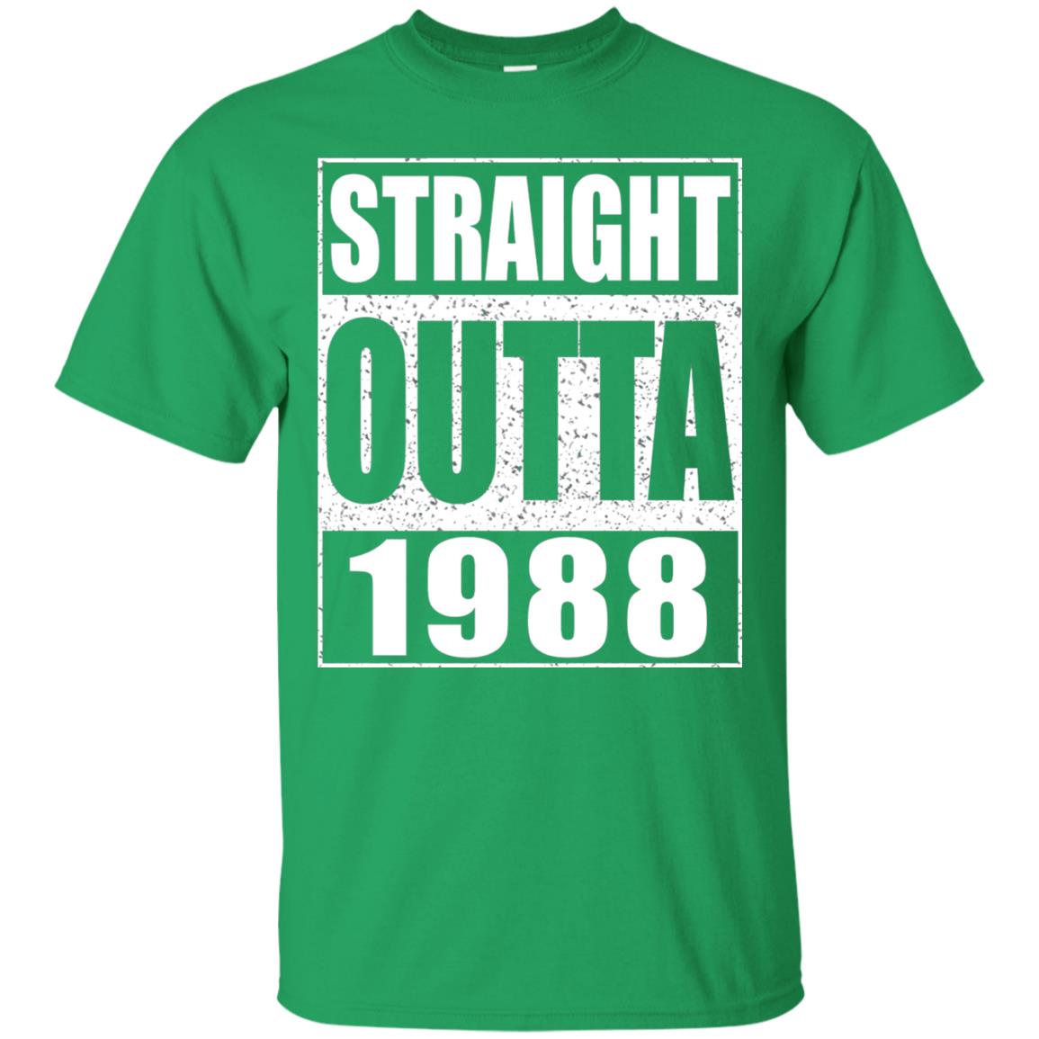Straight Outta 1988 Funny 30th Birthday Shirt Irish Green