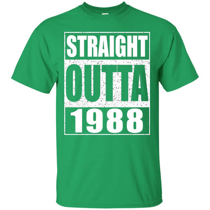 Straight Outta 1988 Funny 30th Birthday Shirt Irish Green
