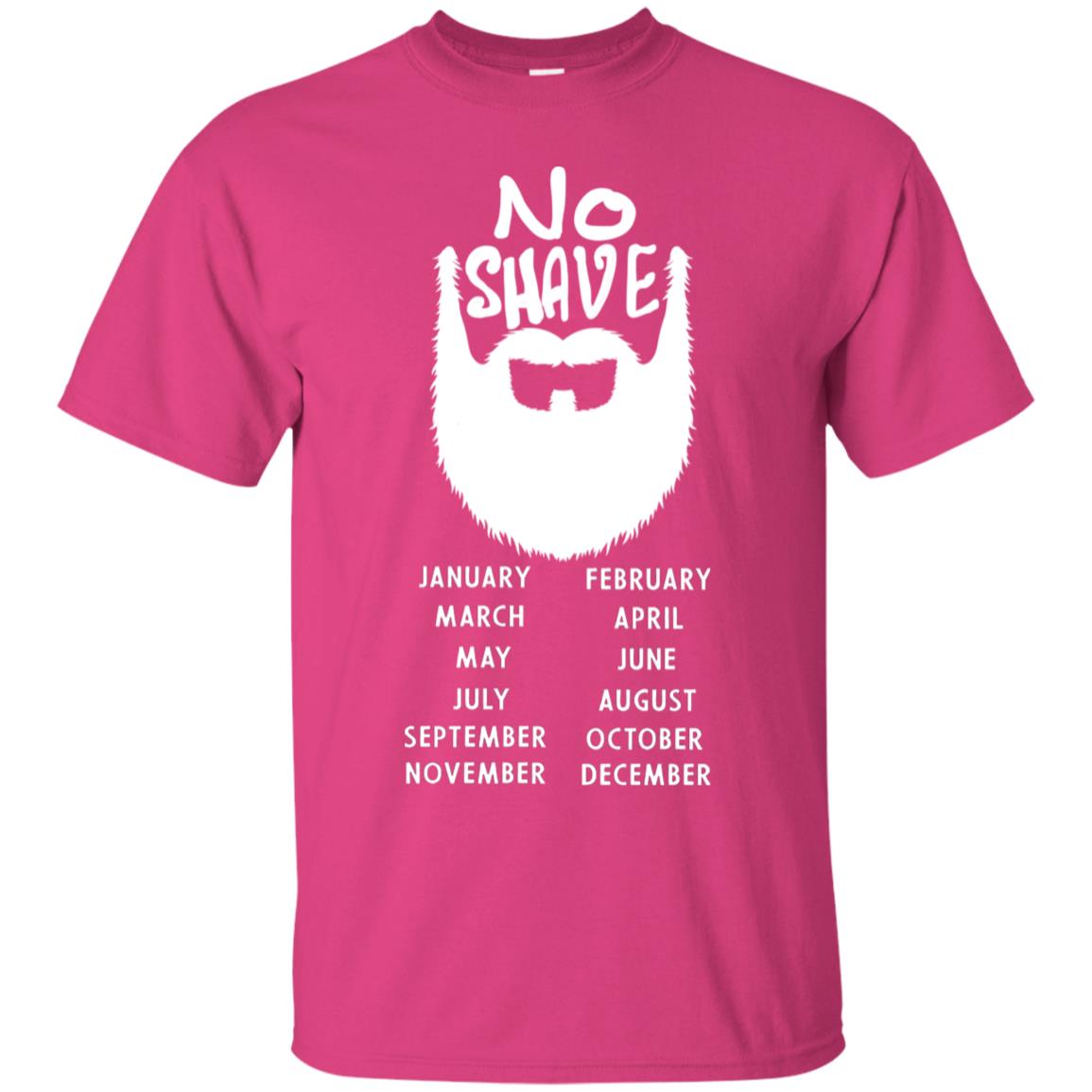 No Shave November Beard Shirt For Mens Heliconia