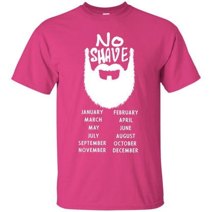 No Shave November Beard Shirt For Mens Heliconia