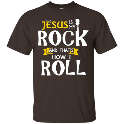 Jesus Is My Rock Christian Shirt For Rock Lover Dark Chocolate