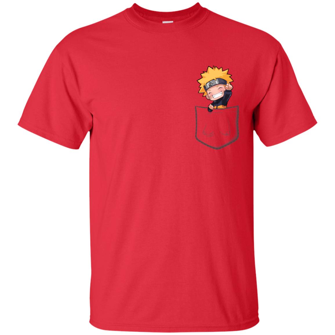 Naruto In Pocket Shirt Red