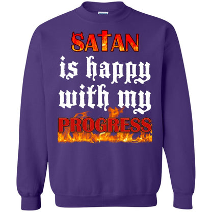 Santa Is Happy With My Progress Shirt Purple