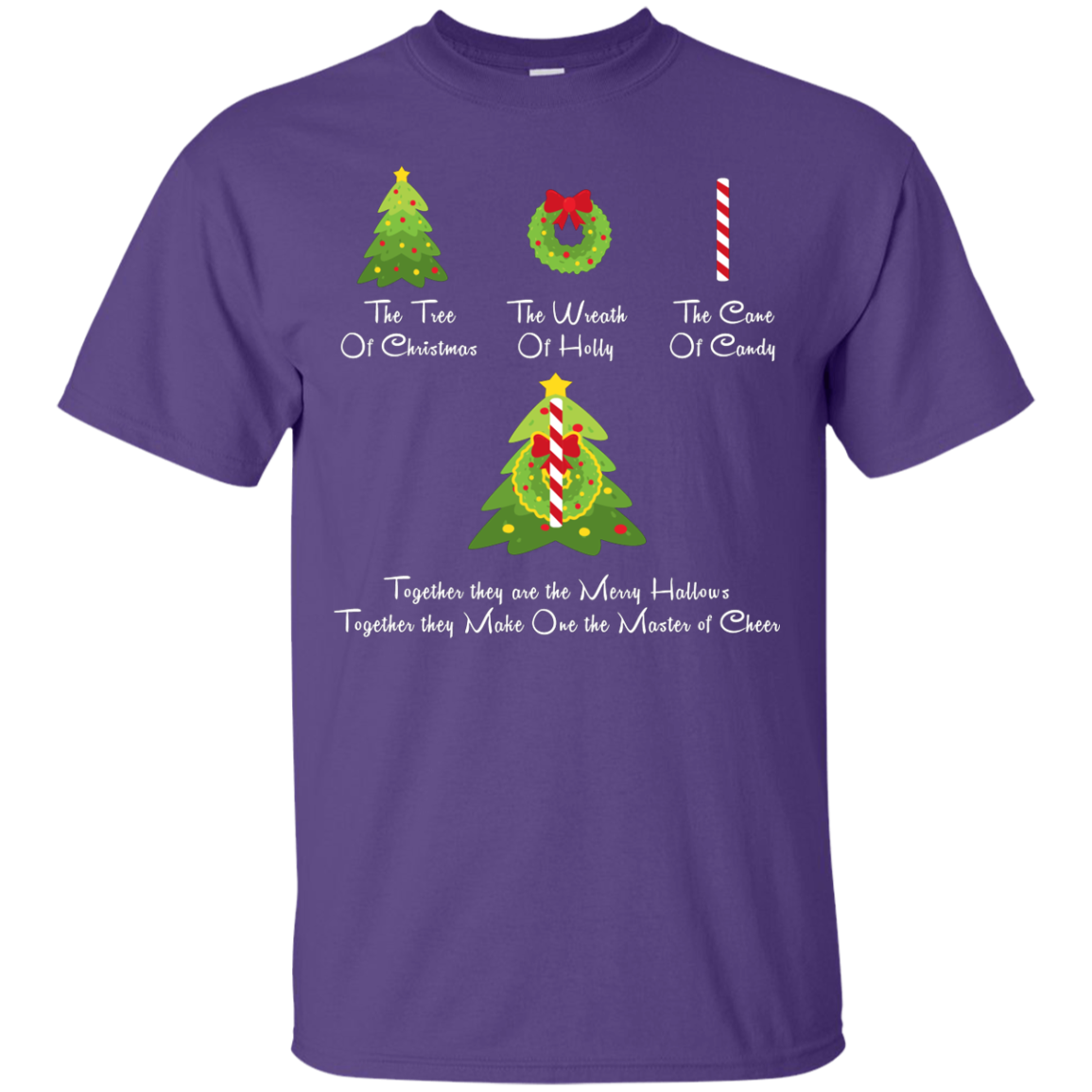 The Tree Of Christmas T-Shirt Purple