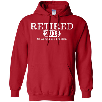 Retired T-shirt 2018 No Longer My Problem Red