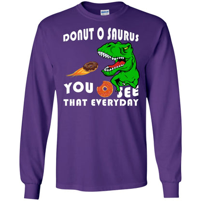 Donut O Saurus You O See That Everyday Donut Saurus Shirt Purple