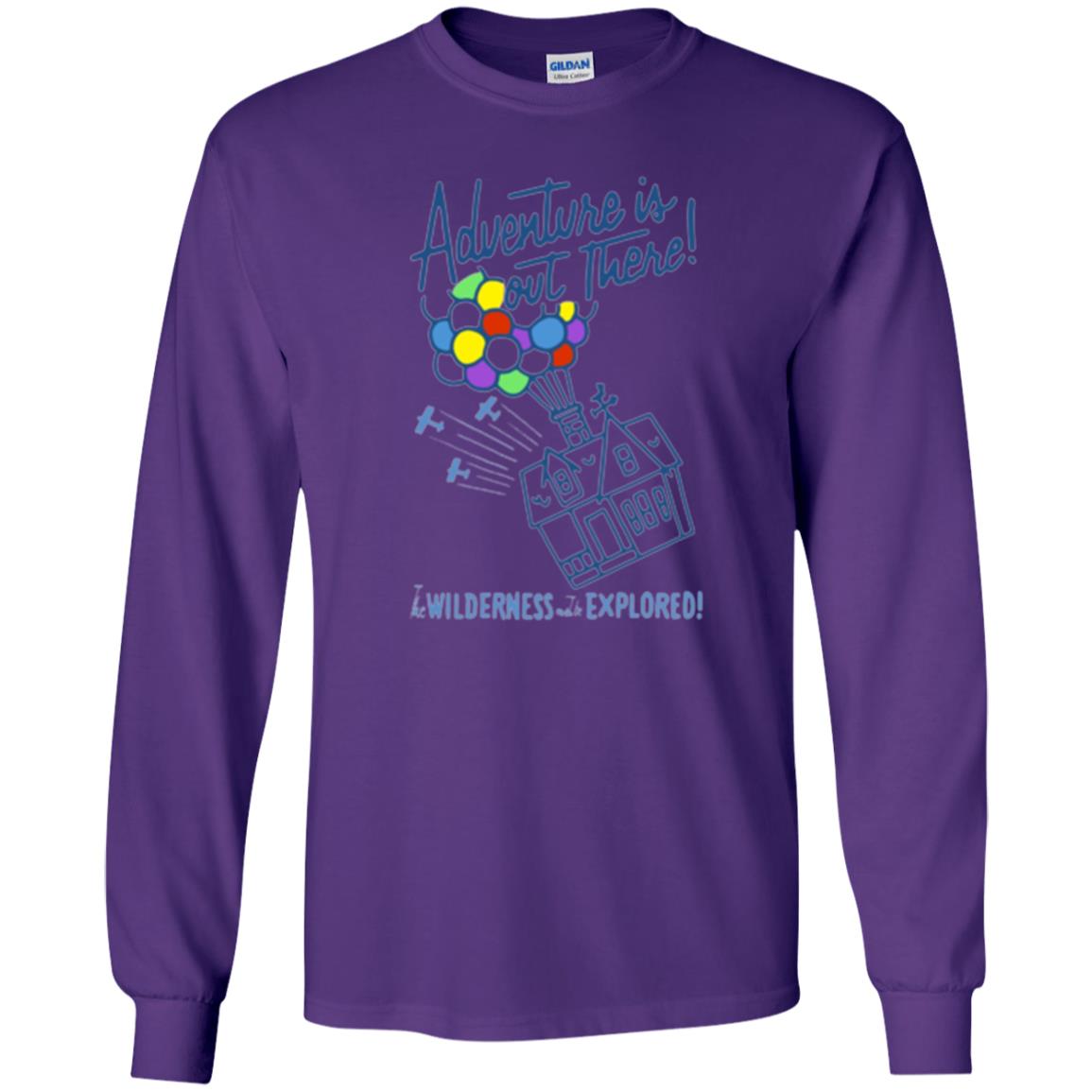 Adventure Is Out There T-shirt Purple