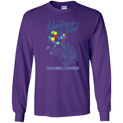 Adventure Is Out There T-shirt Purple