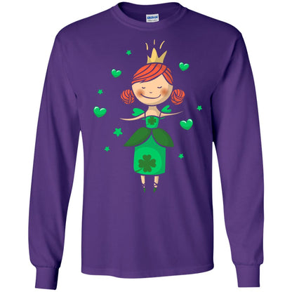 Irish Princess St. Patricks Day Gift Shirt For Girls Purple