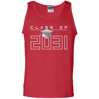 Class Of 2031 Kindergarten First Day Of School Graduate In 2031 Shirt Red