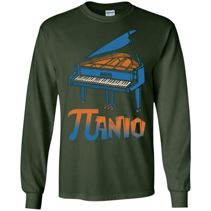 Pi Day T-shirt Funny Piano Lover Forest Green