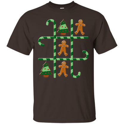 Christmas T-shirt Tic Tac Toe Board Game Dark Chocolate
