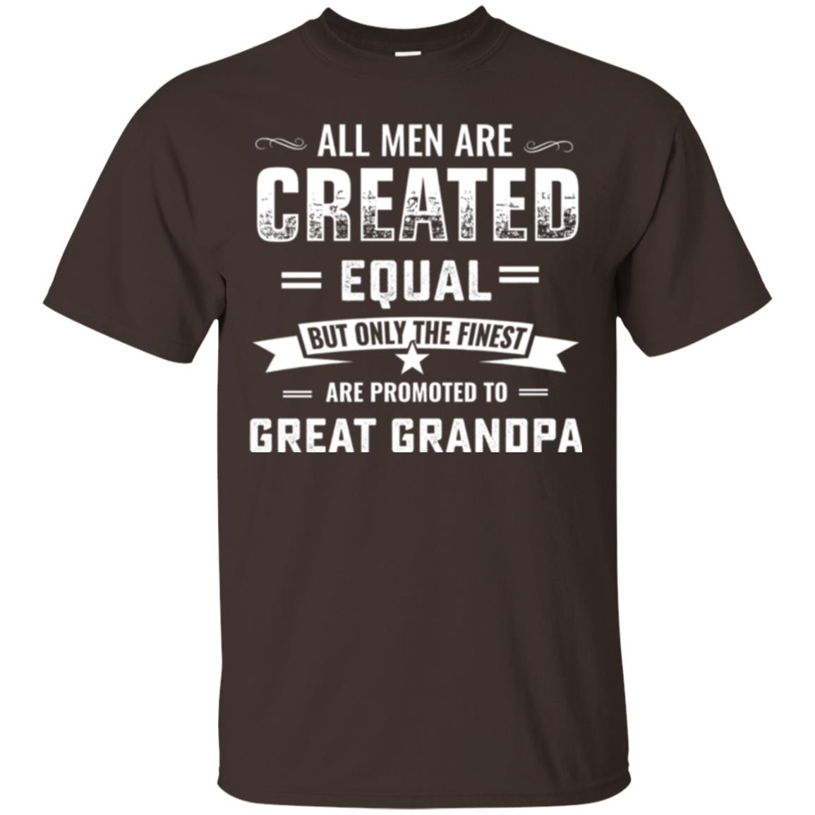 Papa T-shirt All Men Are Created Equal Dark Chocolate