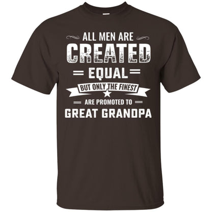 Papa T-shirt All Men Are Created Equal Dark Chocolate