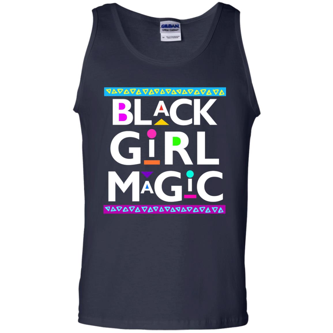 Black Girl Magic T-shirt Women_s Black History Navy