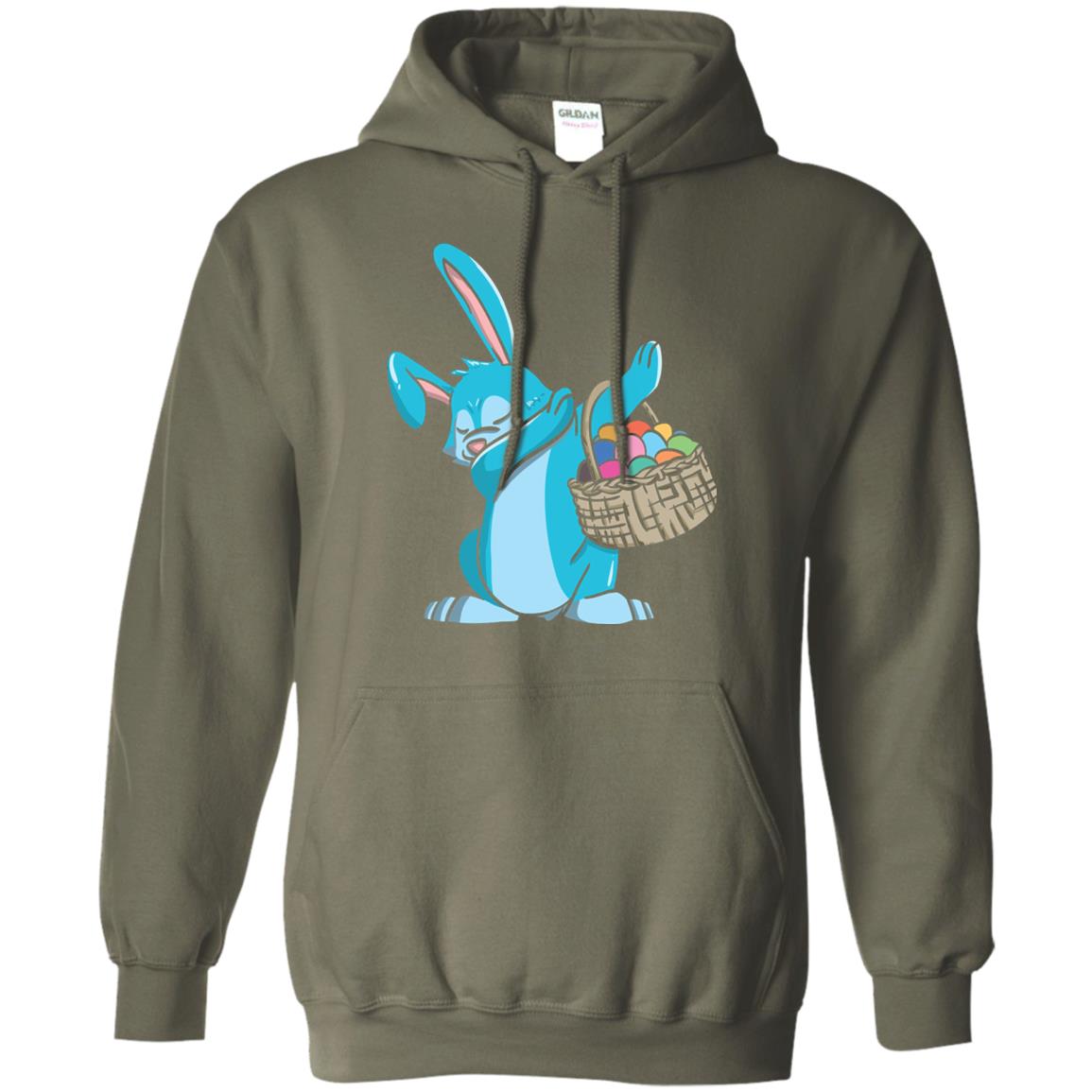 Easter Bunny Dab Easter Shirt Military Green