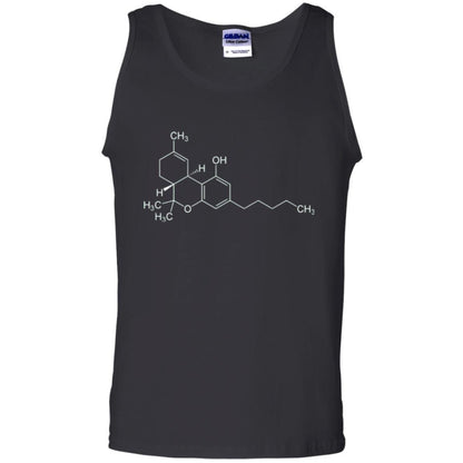 Cannabis T-shirt Thc Molecule Tetrahydrocannabinol Black