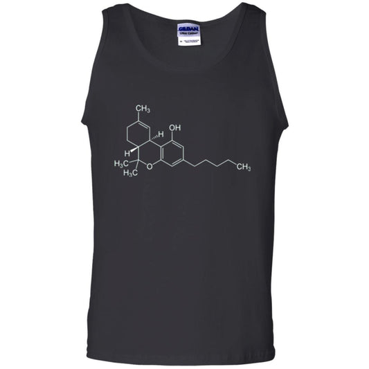 Cannabis T-shirt Thc Molecule Tetrahydrocannabinol Black