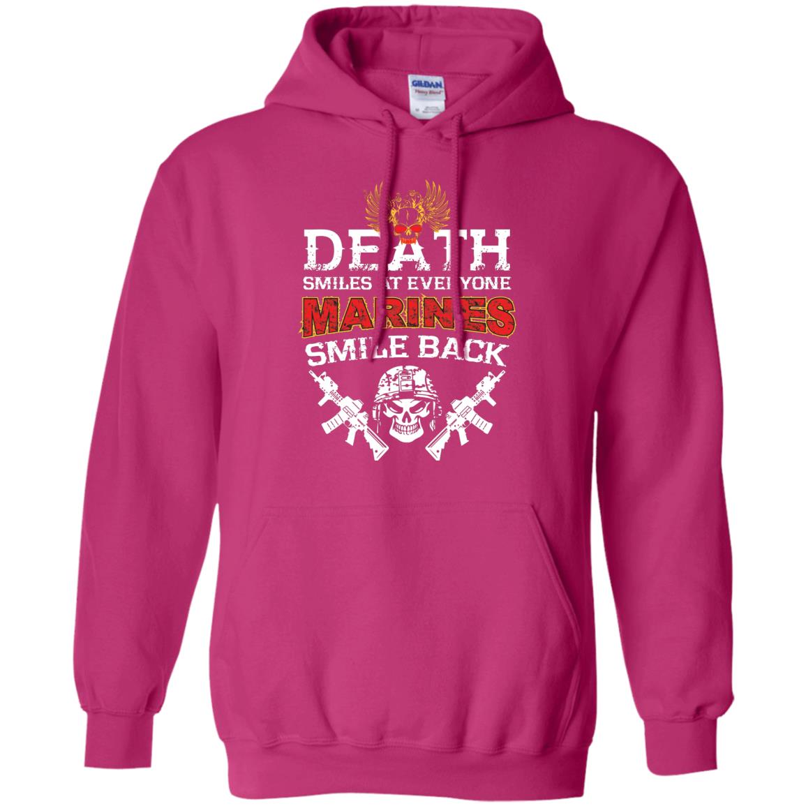 Death Smiles At Everyone Marines Smile Back Shirt Heliconia