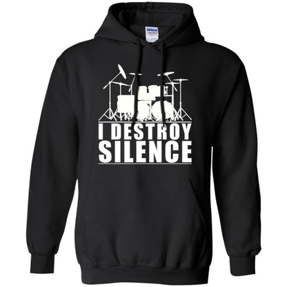Drummer T-shirt I Destroy Silence Black