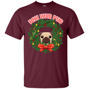 Christmas T-Shirt Bah Hum Pug