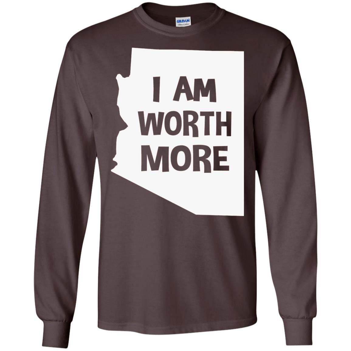 Arizona Teacher Shirt I Am Worth More Dark Chocolate