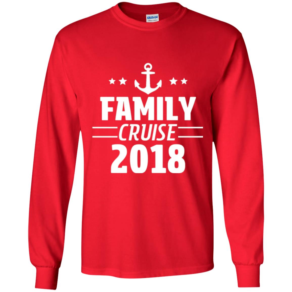 Family Cruise Vacation 2018 T-shirt Red