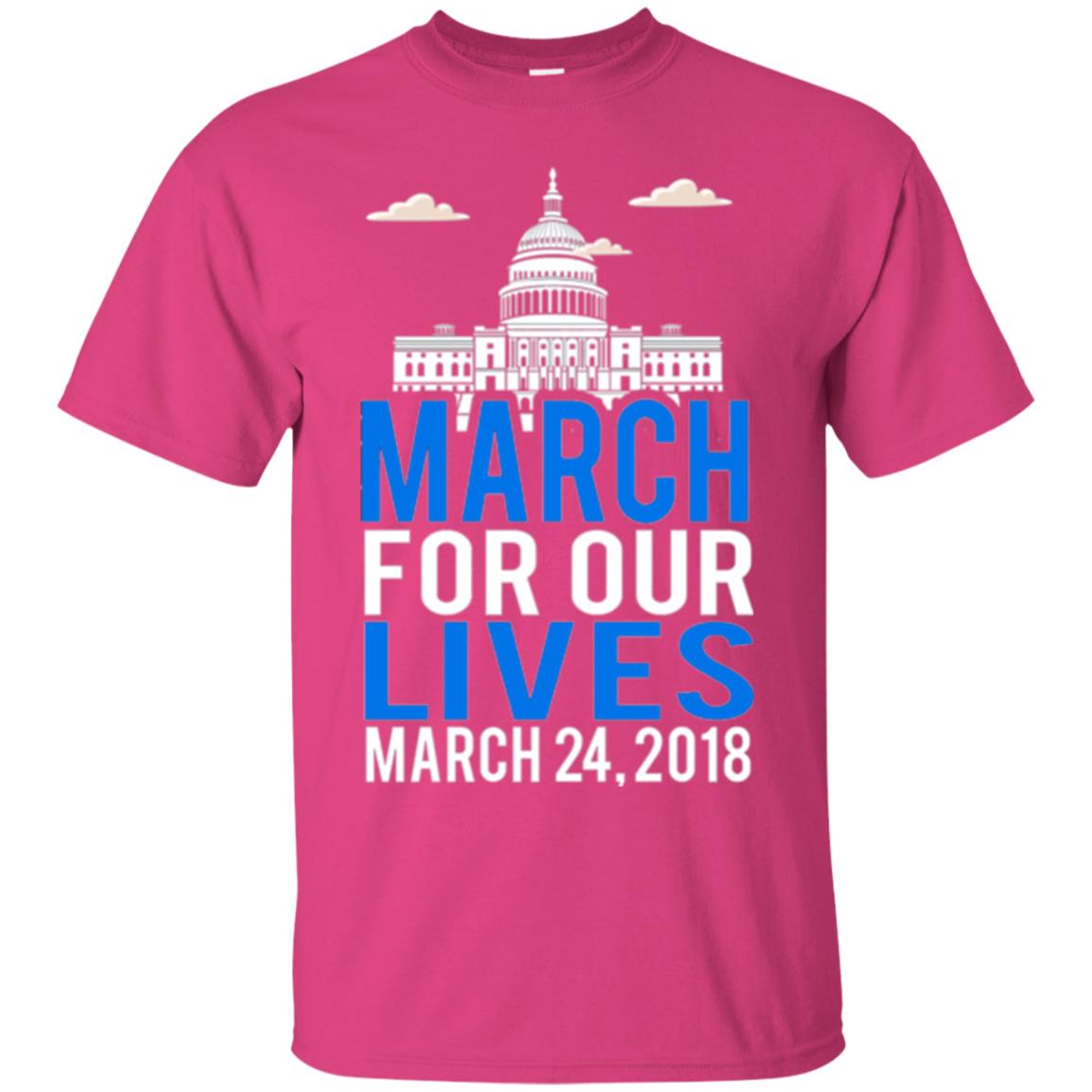 March For Our Lives Anti Gun T-shirt Heliconia