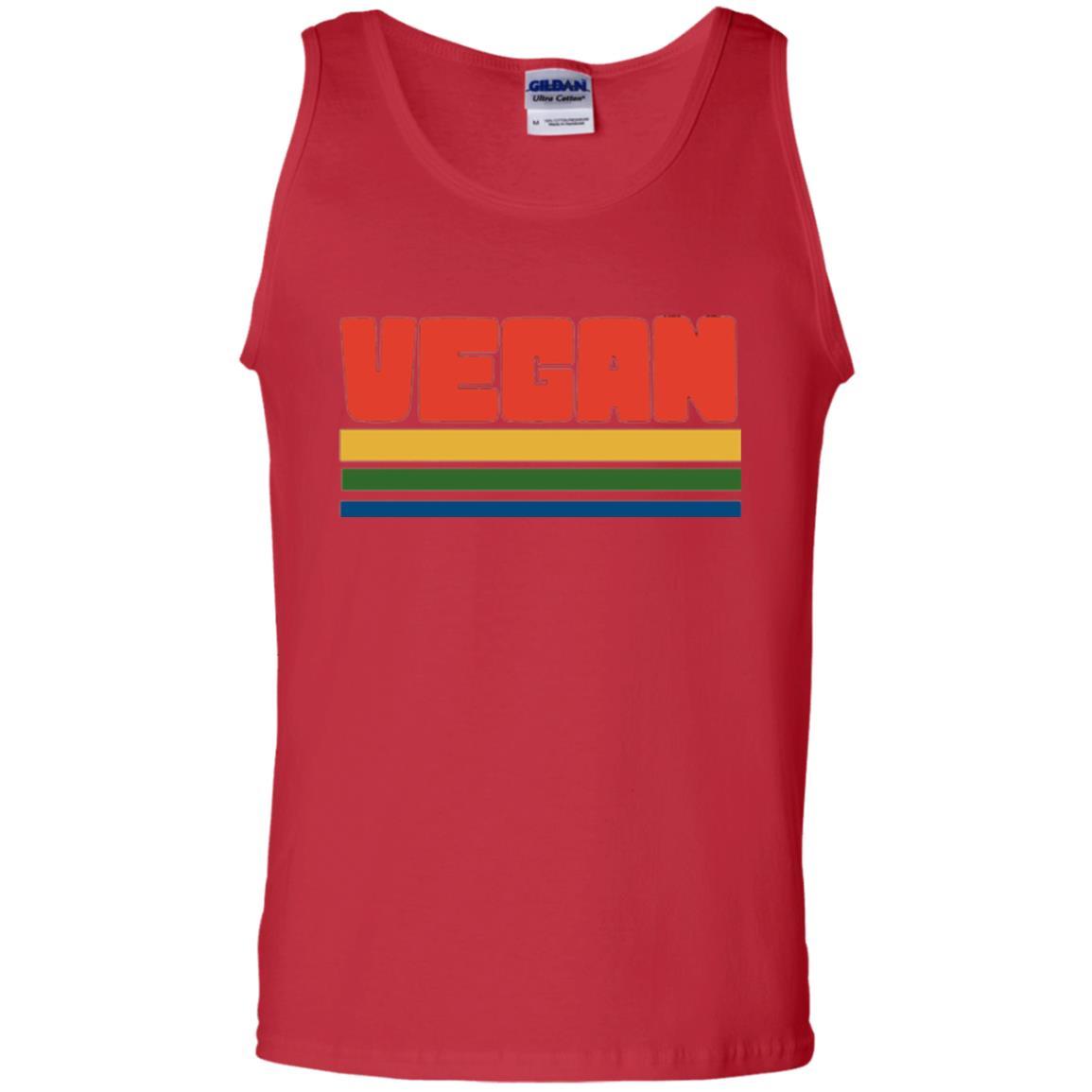 Vegan T-shirt Retro Style Veganism Red
