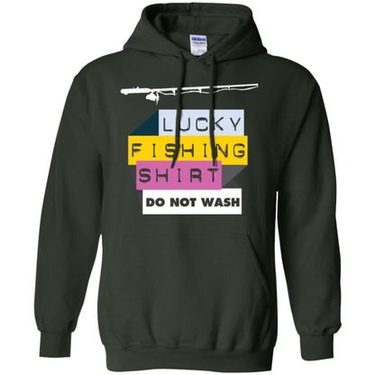 Fisherman T-shirt Lucky Fishing Shirt Do Not Wash Forest Green