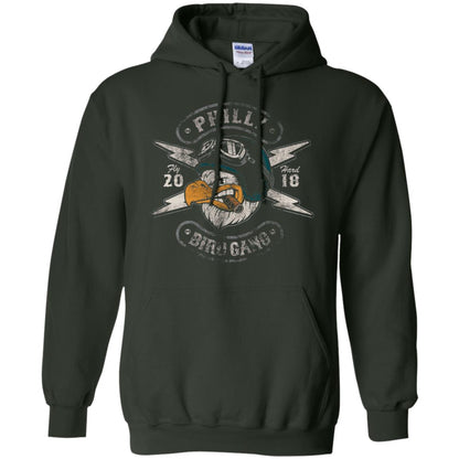 Bird Gang Eagles T-shirt Vintage Distressed Forest Green