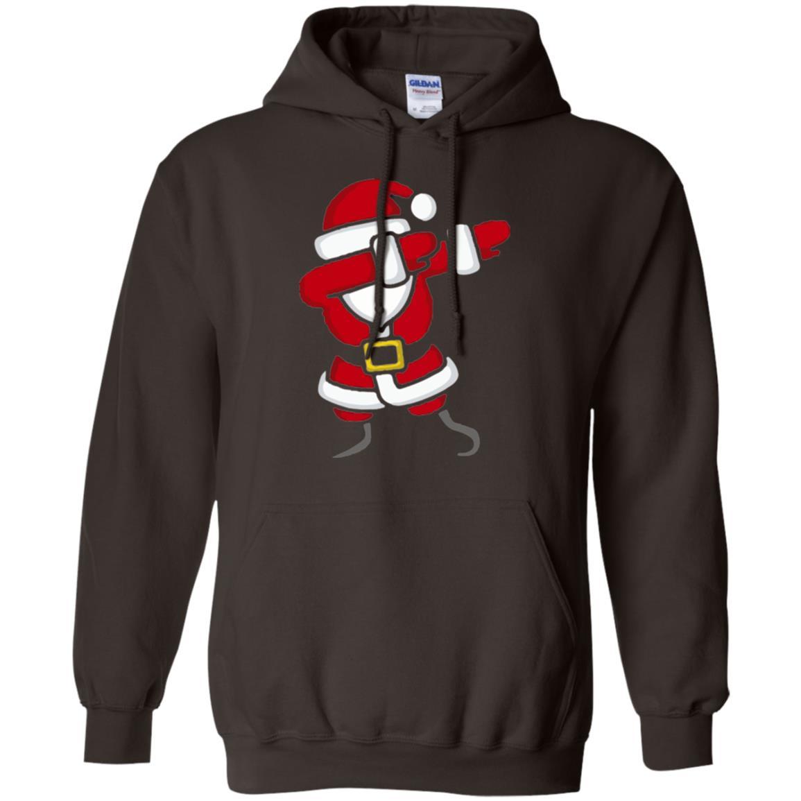 Christmas T-shirt Dabbing Santa Claus Dark Chocolate