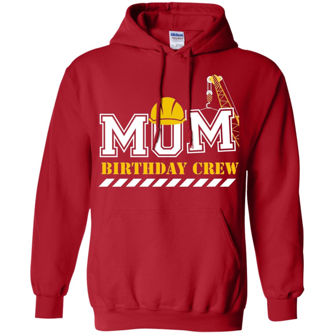 Mom Birthday Crew Mommy T-shirt Red