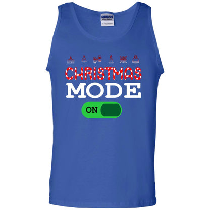 Mode On Christmas X-mas Gift Shirt For Mens Womens Kids Royal