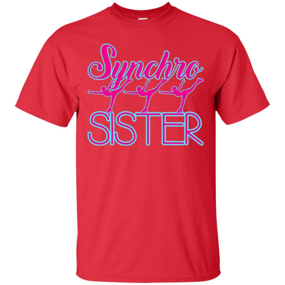 Synchronized Skating T-shirt Synchro Sister Red