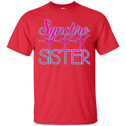 Synchronized Skating T-shirt Synchro Sister Red