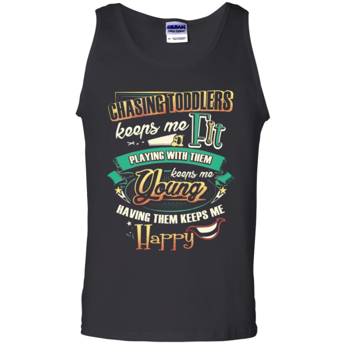 Chasing Toddlers Keeps Me Fit Shirt Black