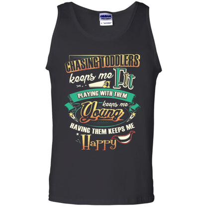 Chasing Toddlers Keeps Me Fit Shirt Black