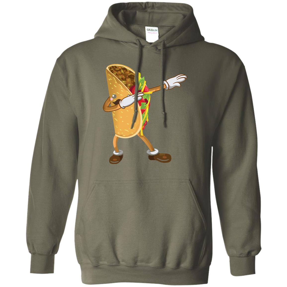 Dabbing Taco Shirt Funny Cinco De Mayo 2018 Military Green