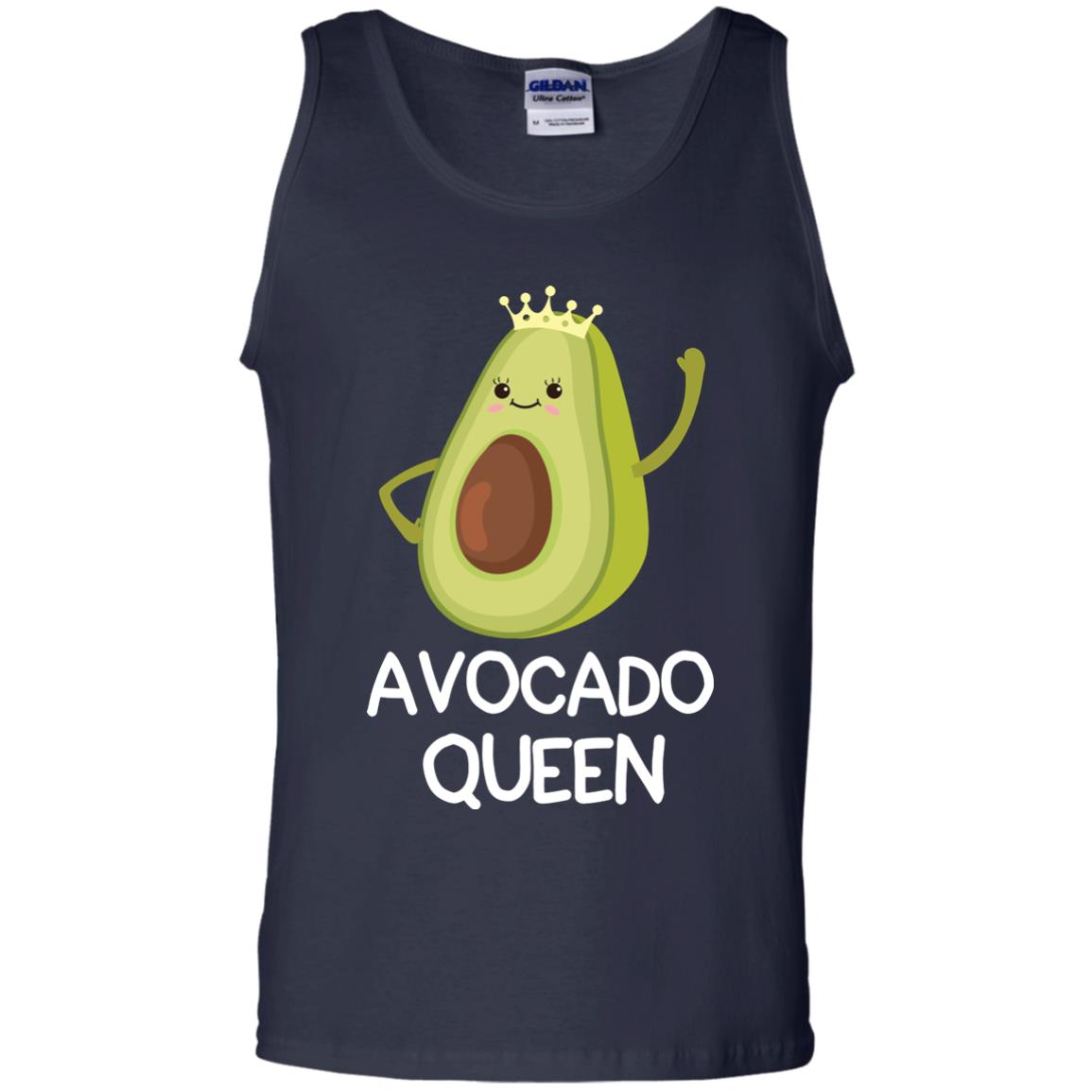 Avocado Queen Vegetarian Shirt For Girls Navy