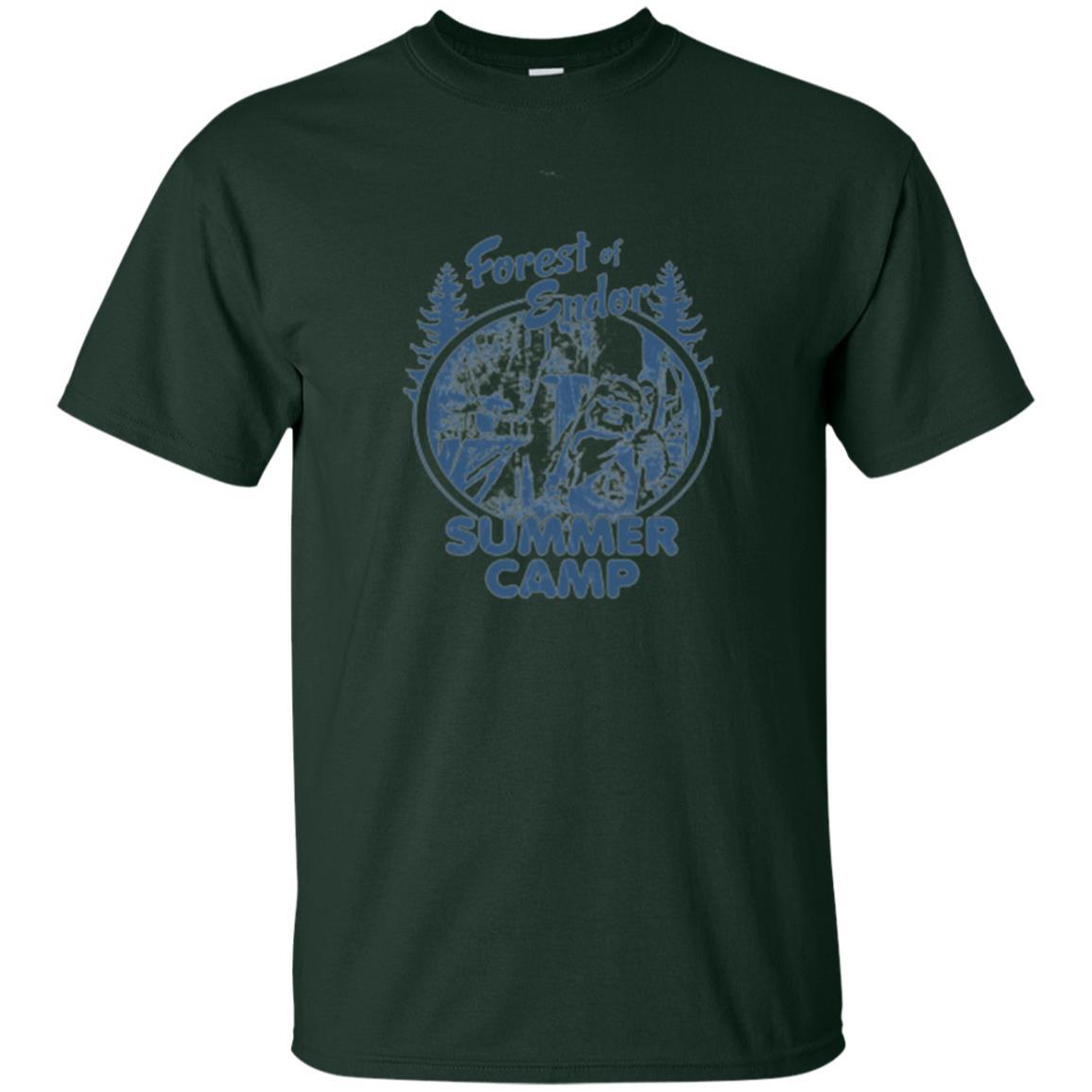 Film T-shirt Wicket Ewoks Endor Forest Summer Camp Forest Green