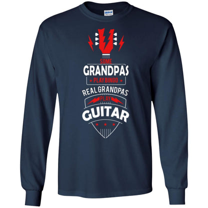 Papa T-shirt Some Grandpas Play Bingo Real Grandpas Play Guitar T-shirt