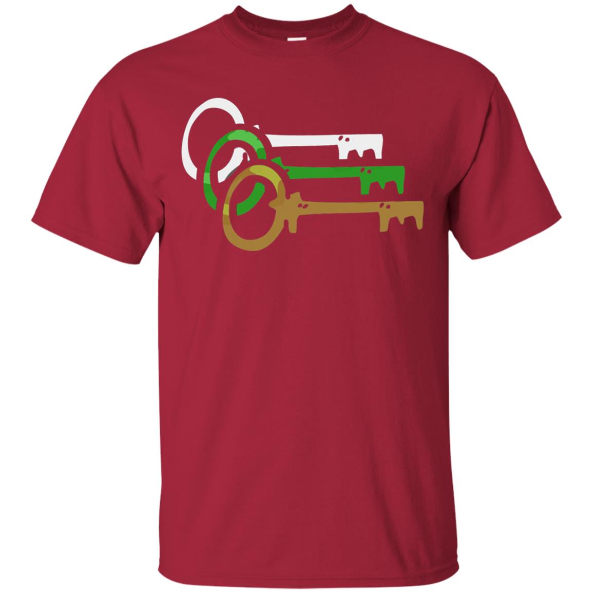 Player One Ready Keys Gamer T-shirt Cardinal