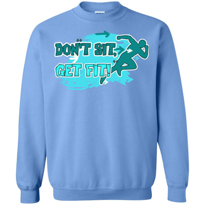 Dont Sit Get Fit Runner Shirt Carolina Blue