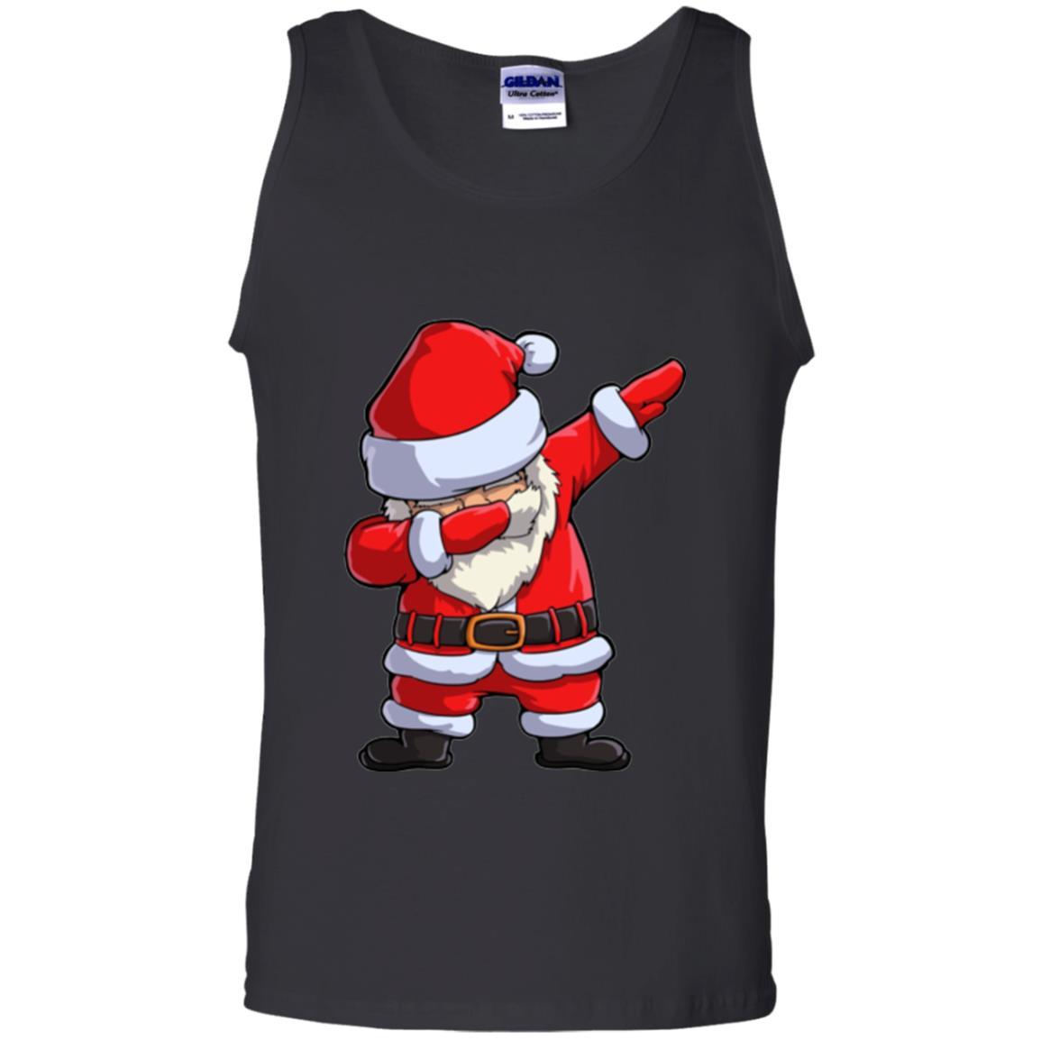Christmas T-shirt Dabbing Santa Claus Black