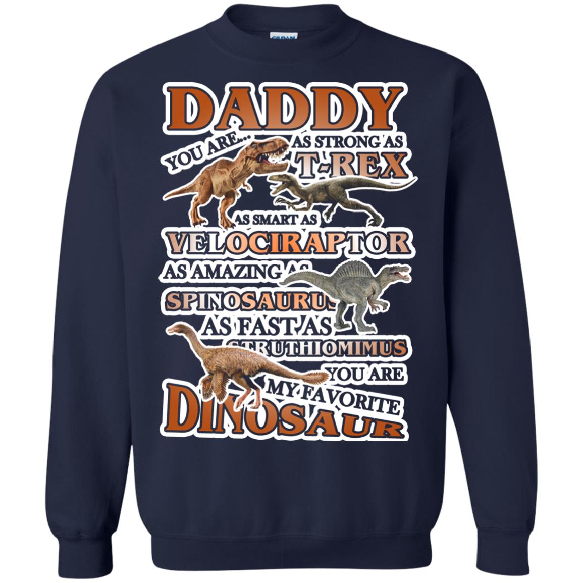 Daddy You Are My Favorite Dinosaur Shirt For Kids Navy